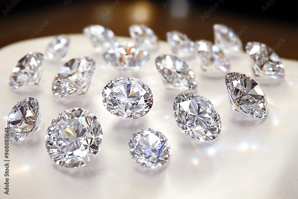 Abstract Lots of beautiful diamonds Abstract Lots of beautiful diamonds