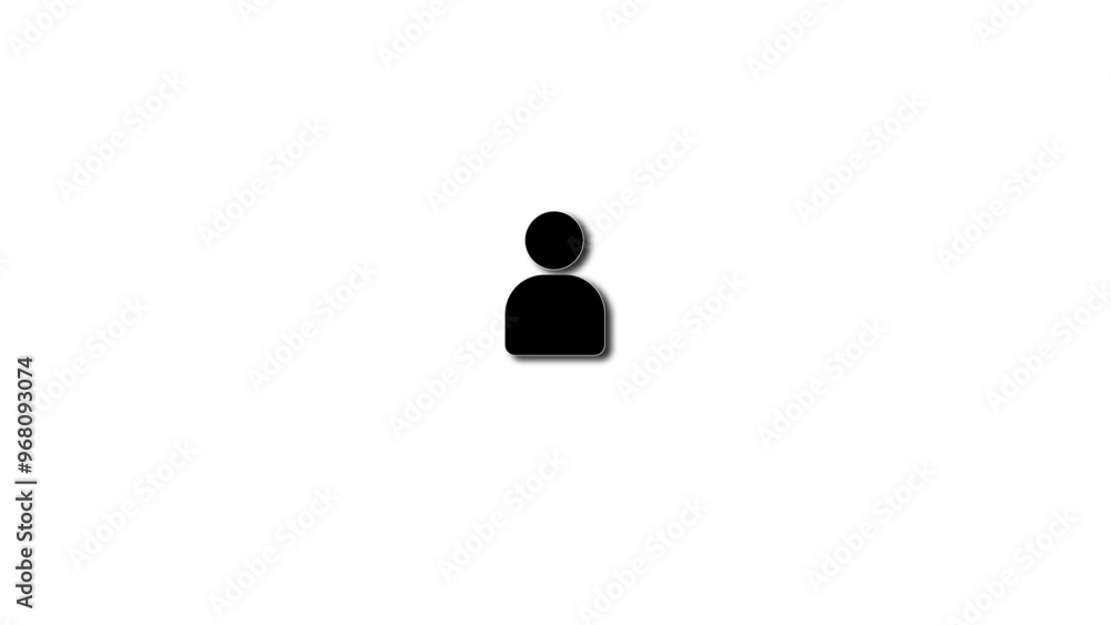 Account icon. Set of profile icons. Login icon line art vector. With white background. Account icon. Set of profile icons. Login icon line art vector. With white background.