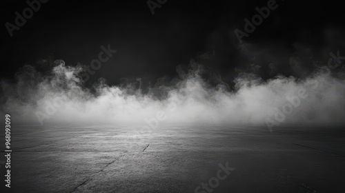 Abstract Foggy Landscape