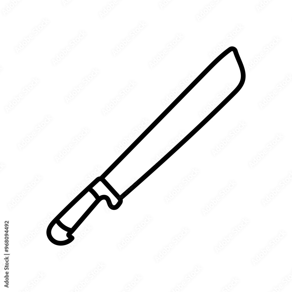 Hunting Knife Outline Icon, Vector illustration Hunting Knife Outline Icon, Vector illustration