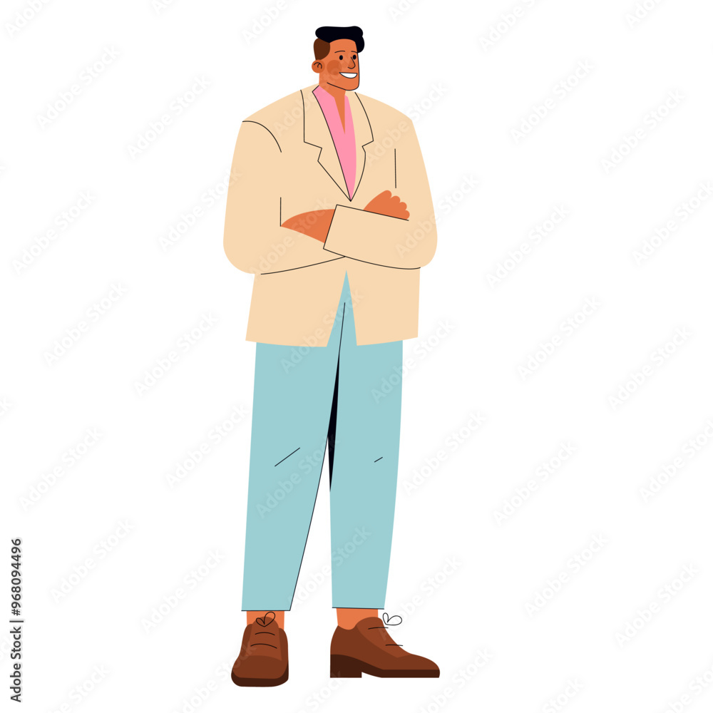 Diversity Businessman. Flat Vector Illustration Diversity Businessman. Flat Vector Illustration