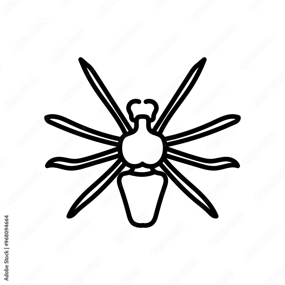 Spider Outline Icon, Vector illustration Spider Outline Icon, Vector illustration