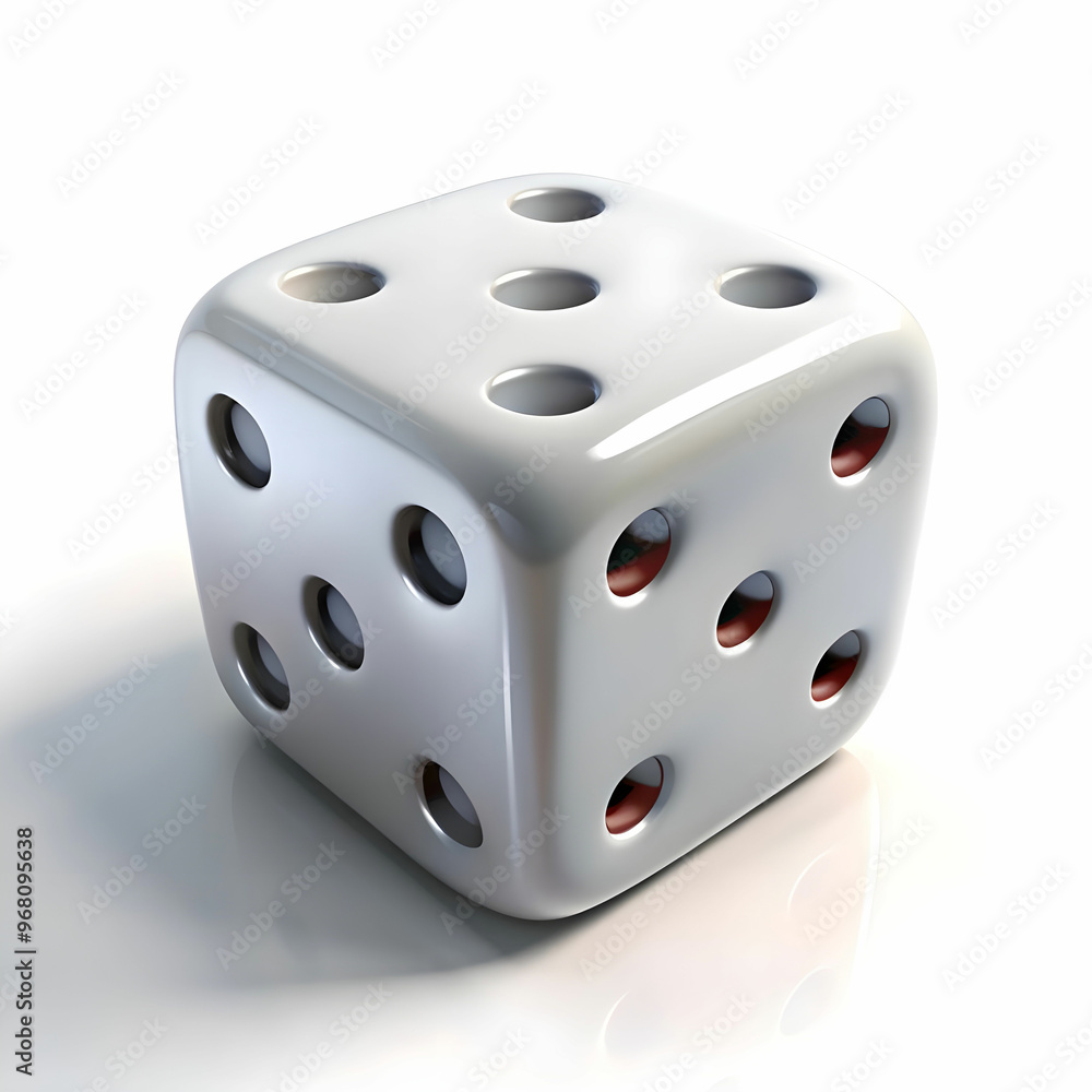 3d rendering of dices on white background 3d rendering of dices on white background