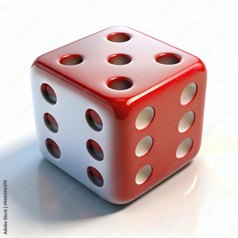 3d rendering of dices on white background 3d rendering of dices on white background