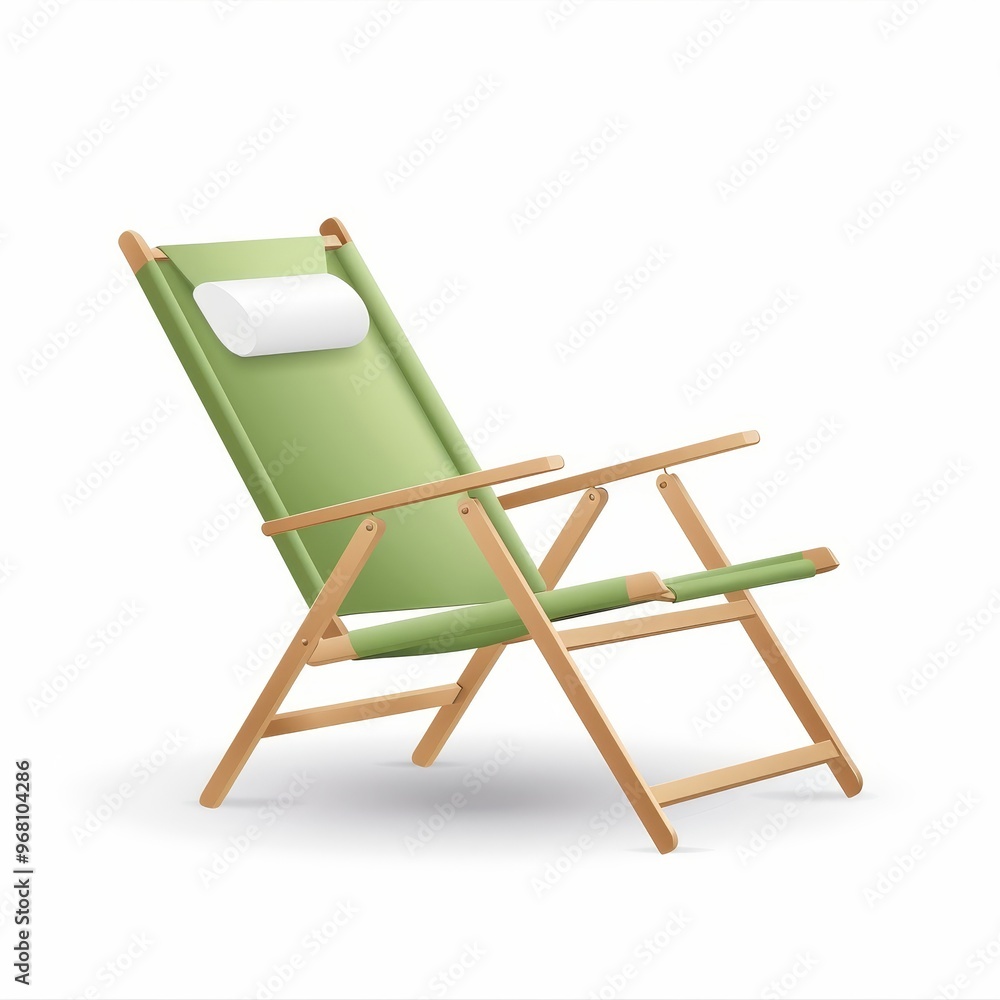 Reclining camping chair, outdoor gear, hand-drawn illustration, adjustable and relaxing, isolated on white background. Reclining camping chair, outdoor gear, hand-drawn illustration, adjustable and relaxing, isolated on white background.