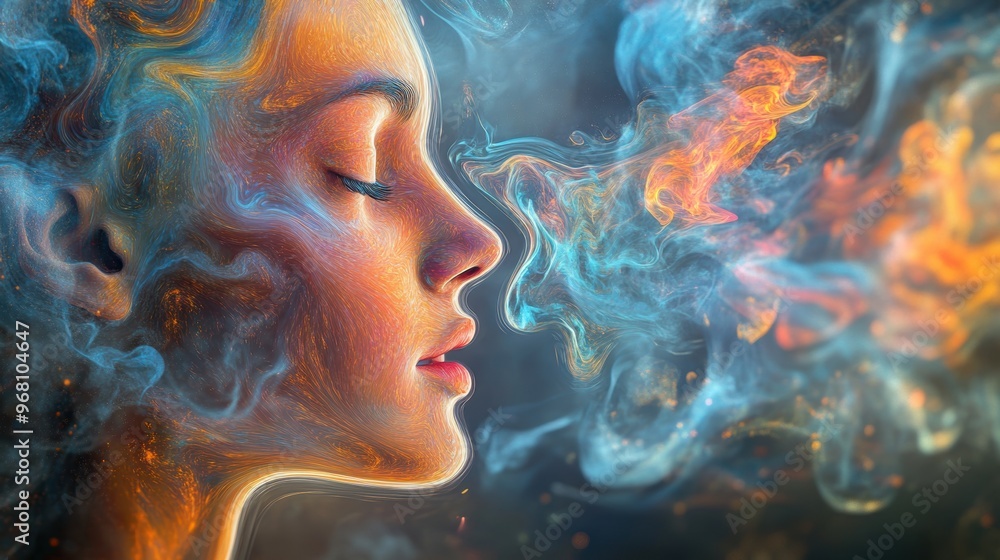 an image of someones reflection transforming into abstract shapes, highlighting the idea of mind control and the fluid nature of perception and reality an image of someones reflection transforming into abstract shapes, highlighting the idea of mind control and the fluid nature of perception and reality