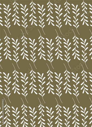 Plants in primitive boho style, pastel colors, hand-drawn.