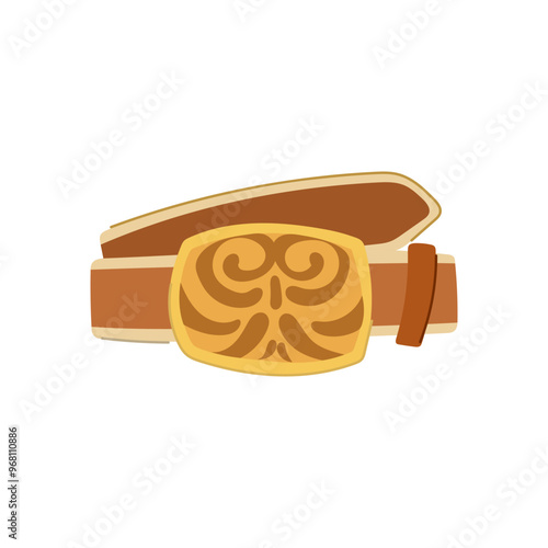 boots belt cowboy cartoon. spurs jeans, ranch cattle, saddle horse boots belt cowboy sign. isolated symbol vector illustration