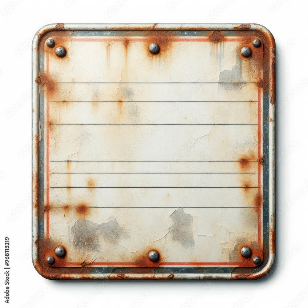 Fototapeta premium Weathered, old, vintage bilboard