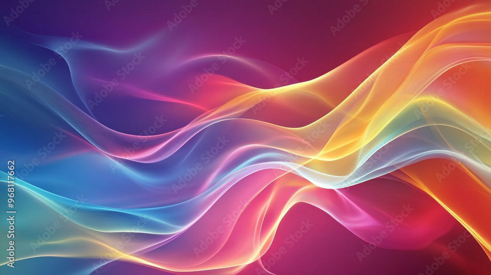 A colorful, flowing background with smooth, wavy lines. A colorful, flowing background with smooth, wavy lines.