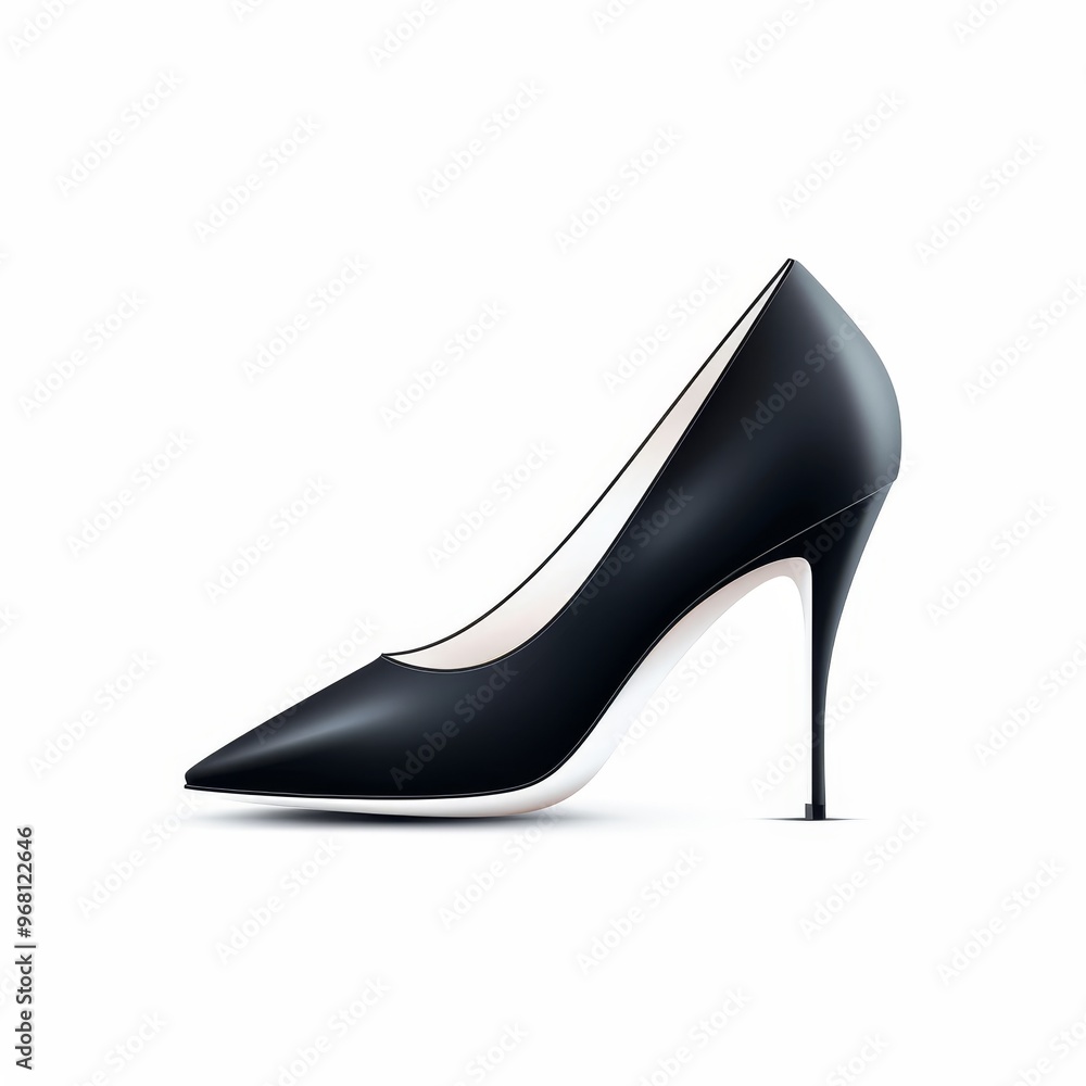 Velvet court shoes, apparel element, minimalist vector design, luxurious look, isolated on white background. Velvet court shoes, apparel element, minimalist vector design, luxurious look, isolated on white background.