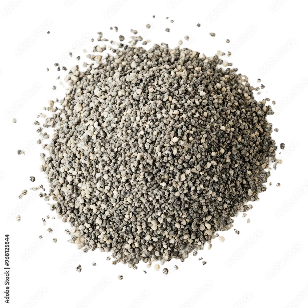 A close-up shot of chia seeds, a popular superfood, showcasing their tiny, round shape and natural gray color. A close-up shot of chia seeds, a popular superfood, showcasing their tiny, round shape and natural gray color.