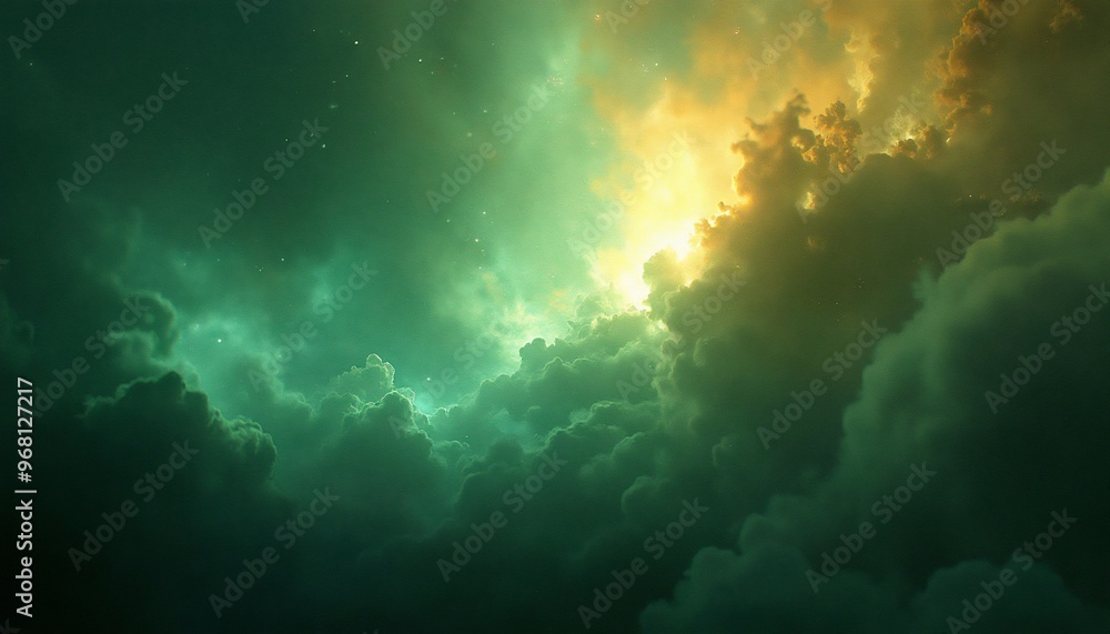 celestial nebula with dynamic prismatic light effects celestial nebula with dynamic prismatic light effects