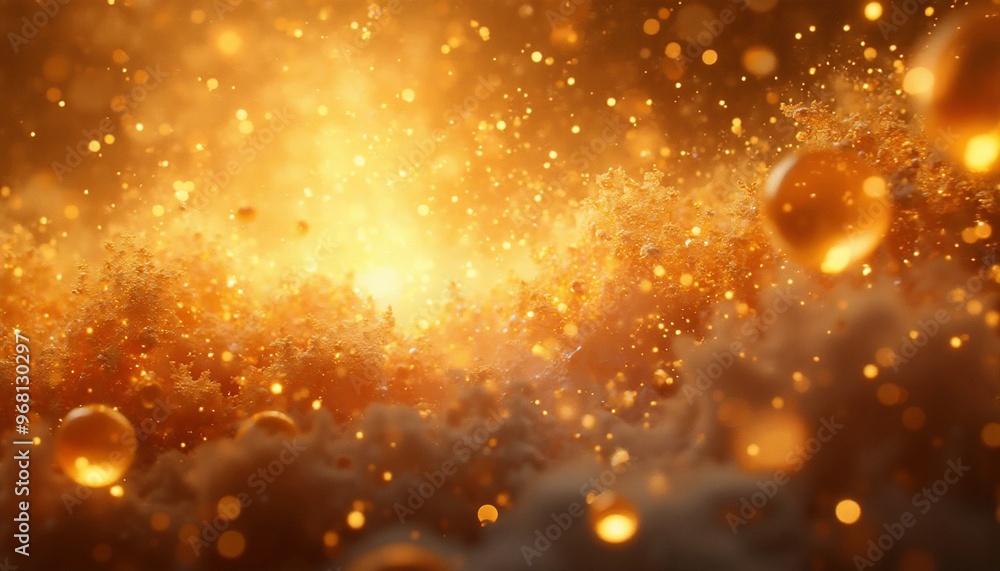 exciting New Year abstract with vibrant gold and shimmering particles exciting New Year abstract with vibrant gold and shimmering particles