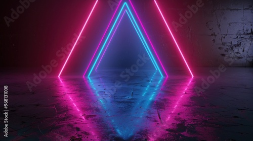 Neon Lights in a Dark Room