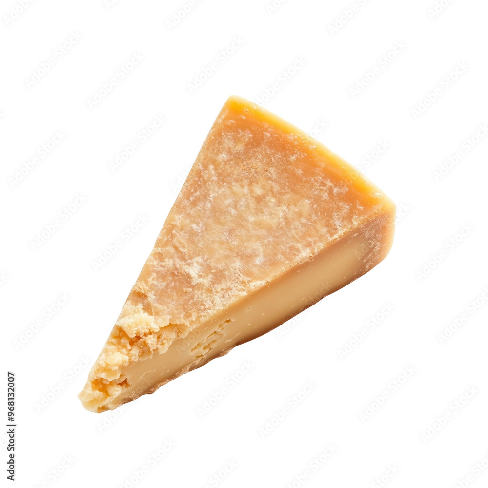 Wedge of Parmesan Cheese Isolated on Black Background Wedge of Parmesan Cheese Isolated on Black Background