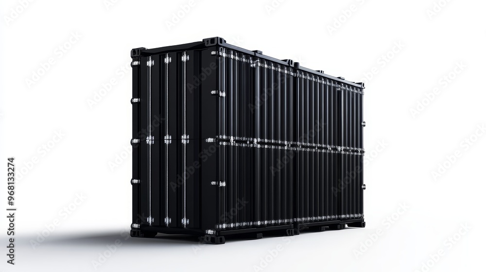 A row of sleek, black battery storage containers, symbolizing clean energy, efficient storage, sustainable power, future-ready technology, and reliable grid support. A row of sleek, black battery storage containers, symbolizing clean energy, efficient storage, sustainable power, future-ready technology, and reliable grid support.