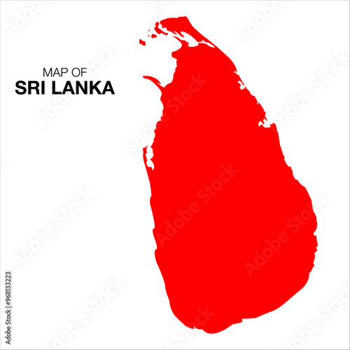 SRI LANKA MAP, MAP OF SRI LANKA, VECTOR MAP OF SRI LANKA