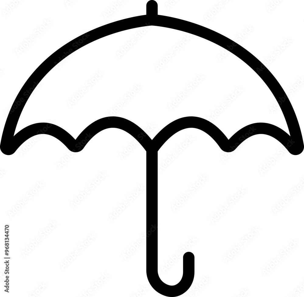 Umbrella, Insurance Line Icon. Editable Stroke flat black vector isolated on transparent background. Pixel Perfect. Protection parasol symbol. For Mobile and Web. Insurance Act Solid Umbrella, Insurance Line Icon. Editable Stroke flat black vector isolated on transparent background. Pixel Perfect. Protection parasol symbol. For Mobile and Web. Insurance Act Solid