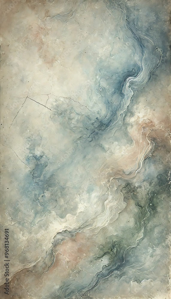 Fototapeta premium Subtle pastel abstract texture with flowing patterns representing Sloth