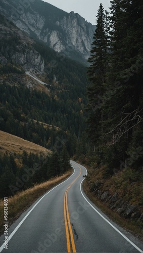 mountain road in the mountains