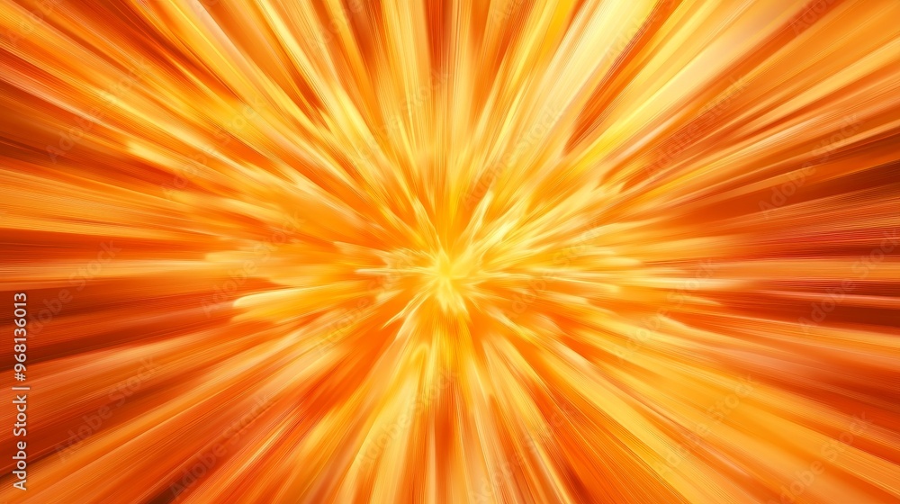 A vibrant and dynamic abstract background with a bright orange and yellow color palette. The image depicts a powerful explosion, radiating energy and light. It symbolizes energy, dynamism, passion, an A vibrant and dynamic abstract background with a bright orange and yellow color palette. The image depicts a powerful explosion, radiating energy and light. It symbolizes energy, dynamism, passion, an