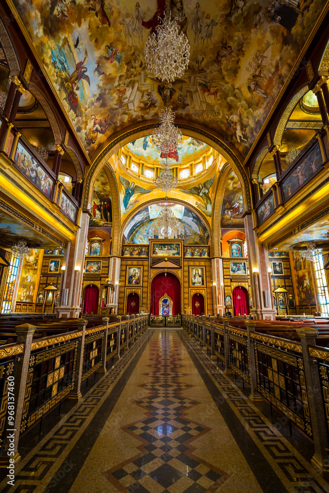 Interior of Coptic Orthodox Church in Sharm El Sheikh, Egypt Interior of Coptic Orthodox Church in Sharm El Sheikh, Egypt
