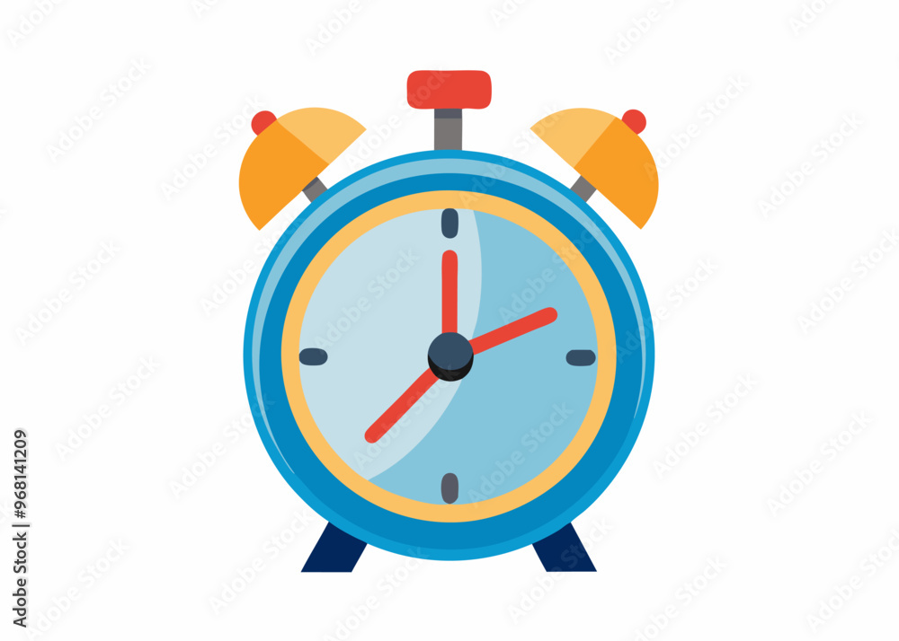 A simple, colorful illustration of a classic alarm clock. This vector graphic is perfect for adding a touch of nostalgia to your designs or illustrating concepts related to time, schedules. A simple, colorful illustration of a classic alarm clock. This vector graphic is perfect for adding a touch of nostalgia to your designs or illustrating concepts related to time, schedules.