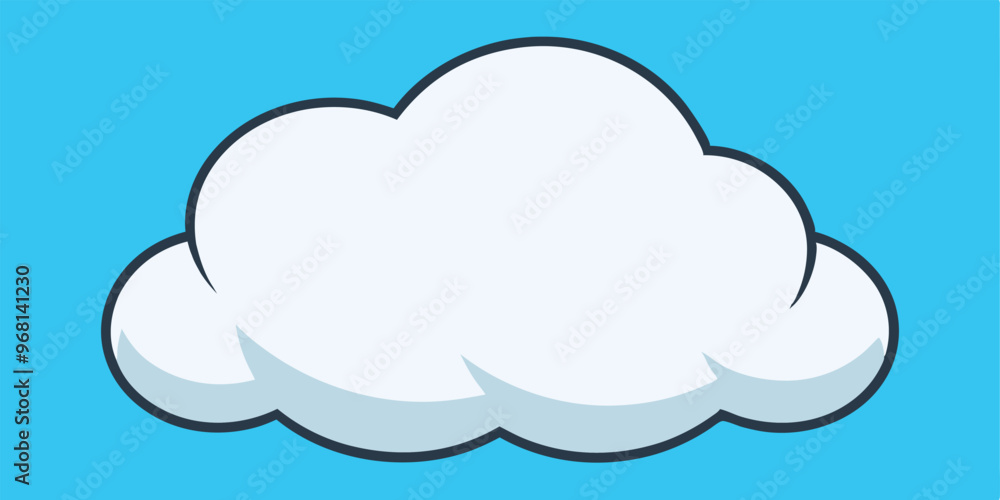 A simple, cartoon-style white cloud illustration, perfect for adding a touch of whimsy to your designs. This cloud is ideal for kids' projects, weather graphics. A simple, cartoon-style white cloud illustration, perfect for adding a touch of whimsy to your designs. This cloud is ideal for kids' projects, weather graphics.