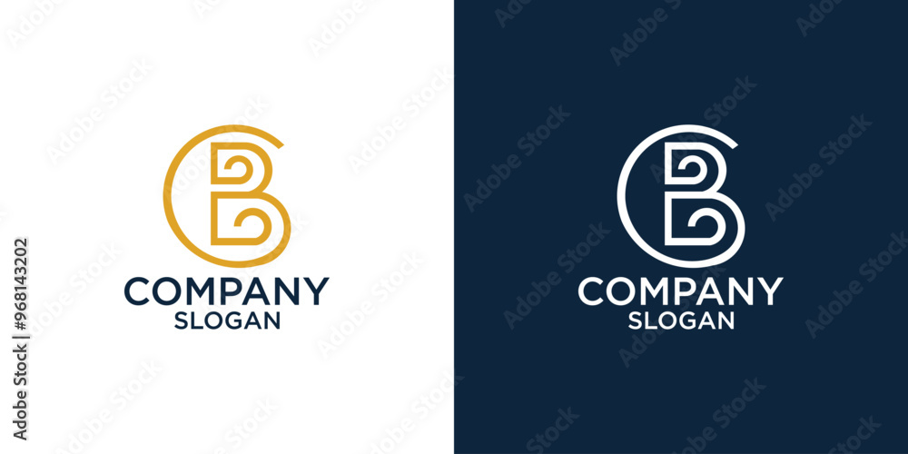 letter b simple abstract monogram logo vector design letter b simple abstract monogram logo vector design