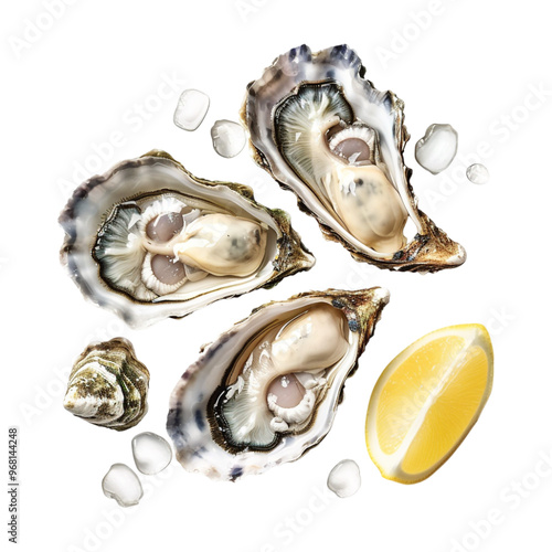 Oyster Seafood on Transparent Background - Ai Generated