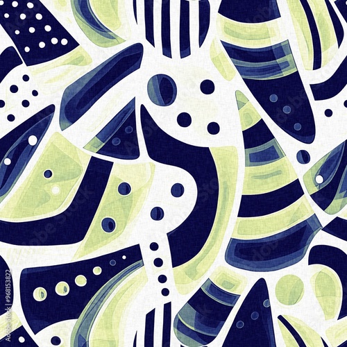 Canvastavla Dark geo shapes for masculine fashion graphic design fabric texture with seamless allover effect
