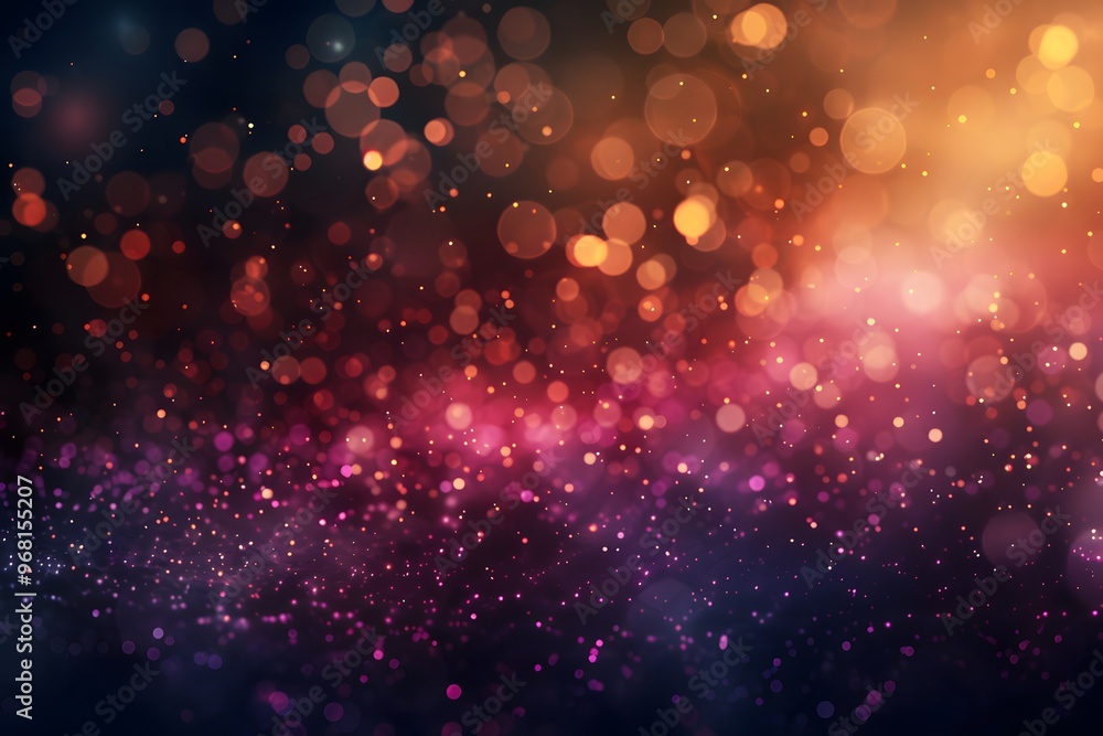 Vibrant Bokeh Background with Colorful Light Effects