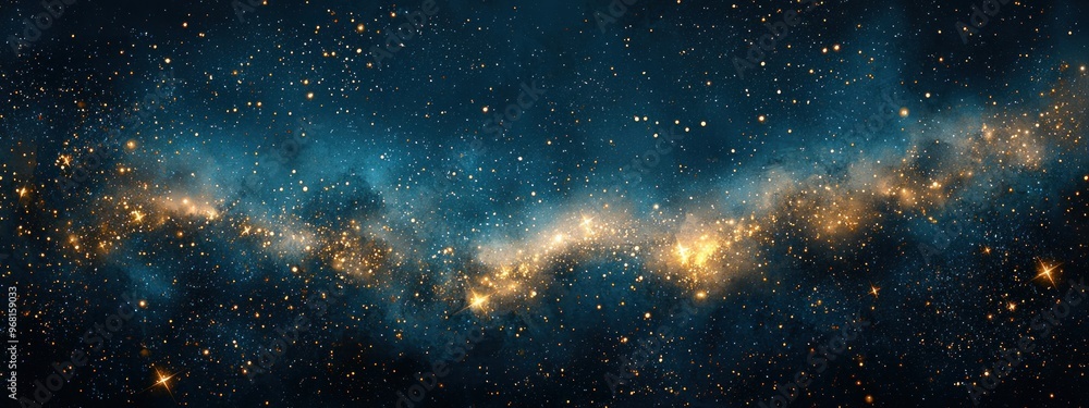 Obraz premium background of beautiful starry night sky