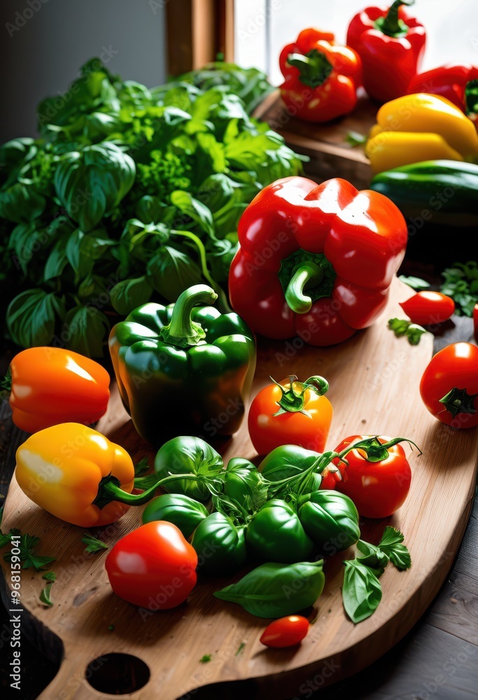 vibrant allergy friendly meal ingredients displayed under radiant lighting colorful vegetables fresh herbs, nutrition, organic, healthy, produce, food, prep vibrant allergy friendly meal ingredients displayed under radiant lighting colorful vegetables fresh herbs, nutrition, organic, healthy, produce, food, prep