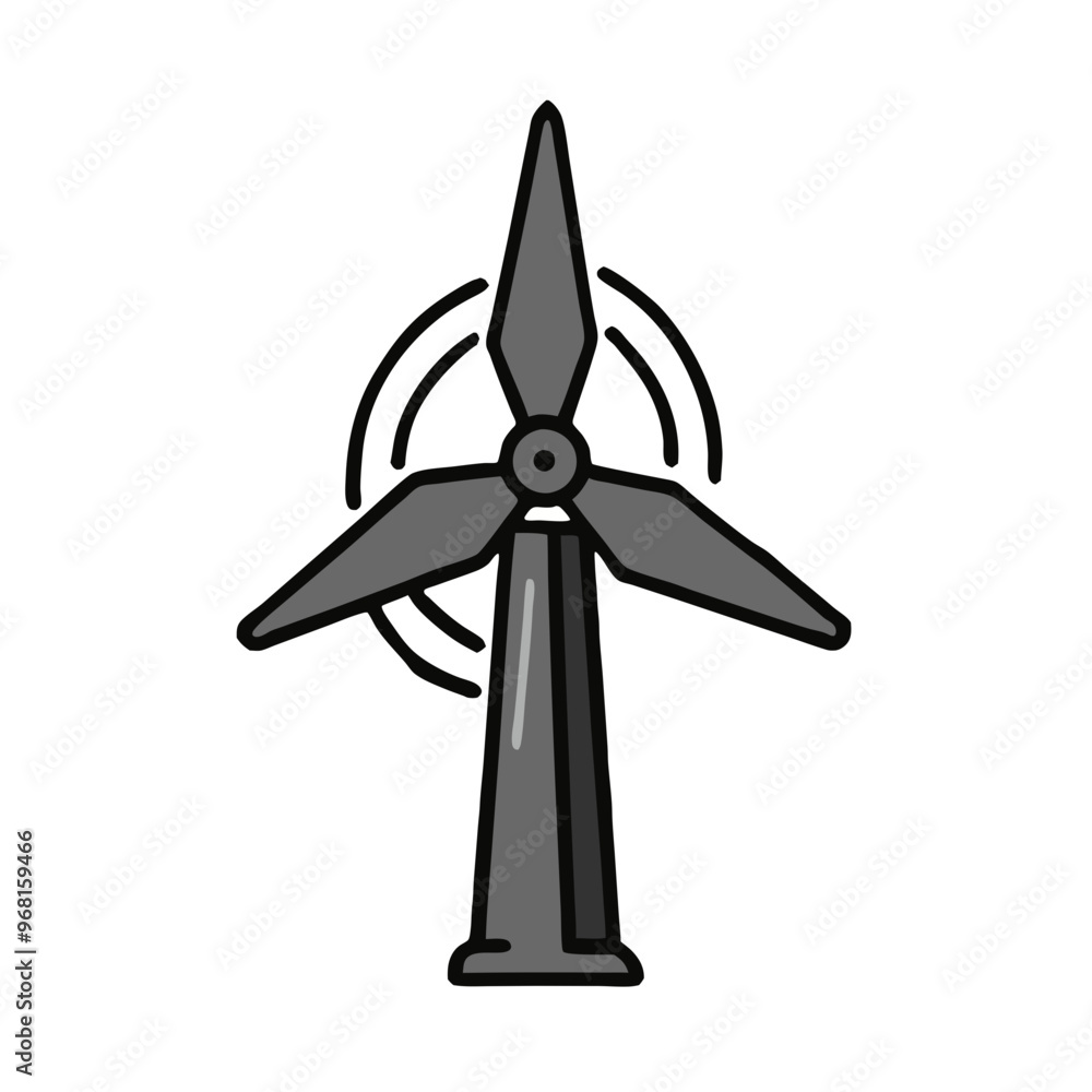 Wind Turbine and ecology icon, vector design Wind Turbine and ecology icon, vector design