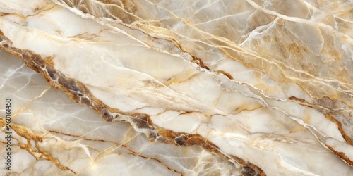 White and Gold Marble Texture with Brown Veins, Marble, Texture, Background