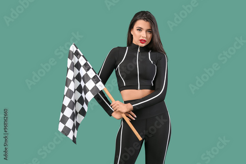 Beautiful young woman with ...