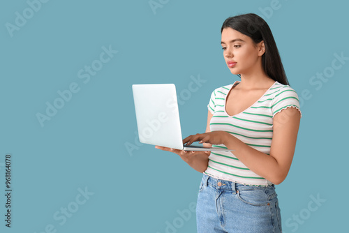 Young female programmer wor...