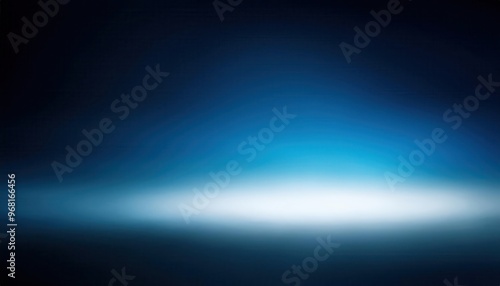 Abstract Gradient Motion: Dark Blue to Light Horizon with Subtle Curved Streaks in a Smooth Fade from Shadowy Depths to Bright Light Transition