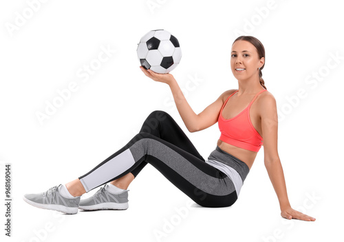 Beautiful young sporty woma...