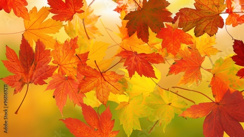 Beautiful autumn leaves fall season