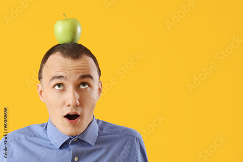Shocked young man with tast...