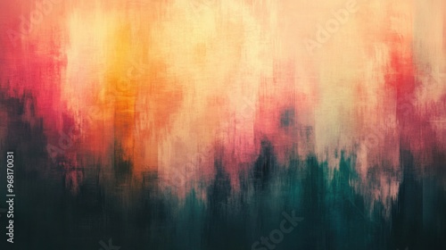 Abstract Illusionism with a Blurry Background and Intricate Gradient Patterns in a Digital Painting for Modern Wallpaper and Artistic Poster Design