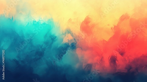 Abstract Illusionism with a Blurry Background and Intricate Gradient Patterns in a Digital Painting for Modern Wallpaper and Artistic Poster Design