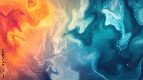 Abstract Illusionism with a Blurry Background and Intricate Gradient Patterns in a Digital Painting for Modern Wallpaper and Artistic Poster Design