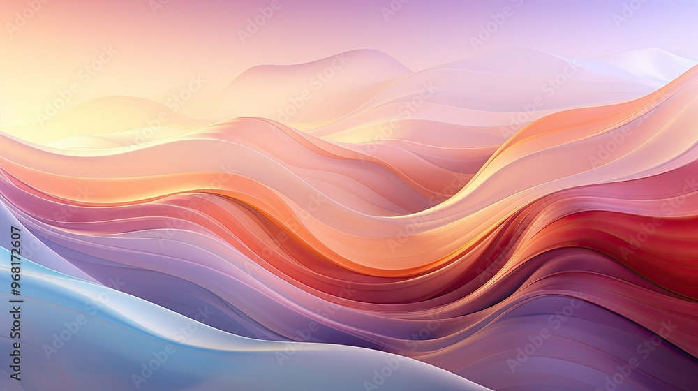Abstract waves of color Abstract waves of color