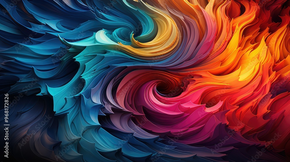 Abstract colorful swirl pattern Abstract colorful swirl pattern