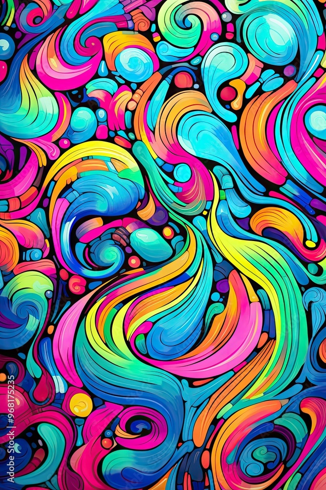 Abstract colorful swirls Abstract colorful swirls