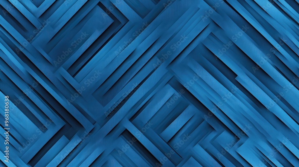 Abstract blue background with a striped geometric texture in a seamless pattern Abstract blue background with a striped geometric texture in a seamless pattern